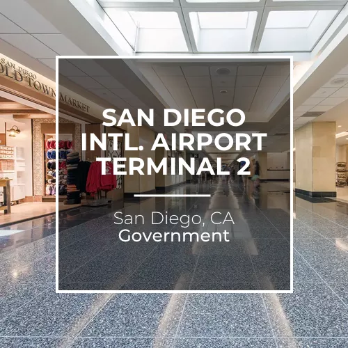 San Diego Intl. Airport Terminal 2 | Christian Brothers Flooring & Interiors